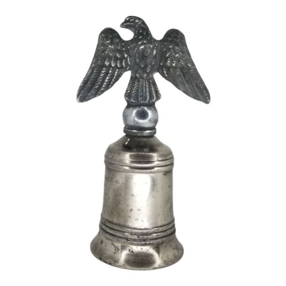 Let Freedom Ring Beautiful Pewter Eagle Bell, USA PA American Metal Vintage - Picture 2 of 11